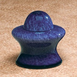 Hand-Blown Glass Amphora Blue Small 15 cu in Cremation Urn-Cremation Urns-Infinity Urns-Afterlife Essentials