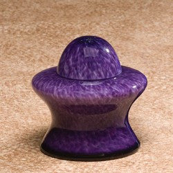 Hand-Blown Glass Amphora Violet Small 15 cu in Cremation Urn-Cremation Urns-Infinity Urns-Afterlife Essentials