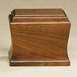 Cambridge Solid Mahogany Wood Medium 95 cu in Cremation Urn-Cremation Urns-Infinity Urns-Afterlife Essentials