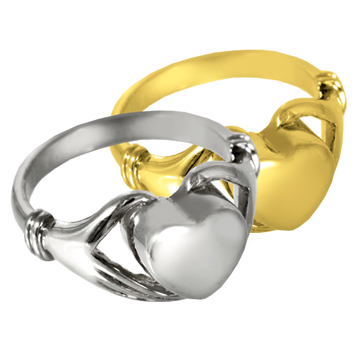 Heart Ring Urn Cremation Jewelry-Jewelry-New Memorials-Gold-Plated (14K Over Sterling Silver)-5-Afterlife Essentials
