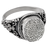 Round Ring Fingerprint Cremation Jewelry-Jewelry-New Memorials-Sterling Silver-5-Afterlife Essentials
