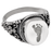 Round Ring - Footprint Fingerprint Cremation Jewelry-Jewelry-New Memorials-Sterling Silver-5-Afterlife Essentials