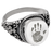 Round Ring - Handprint Fingerprint Cremation Jewelry-Jewelry-New Memorials-Sterling Silver-5-Afterlife Essentials