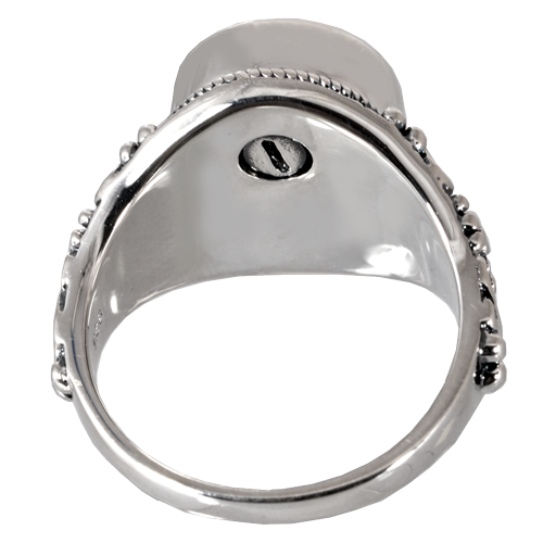 Round Ring Fingerprint Cremation Jewelry-Jewelry-New Memorials-Afterlife Essentials