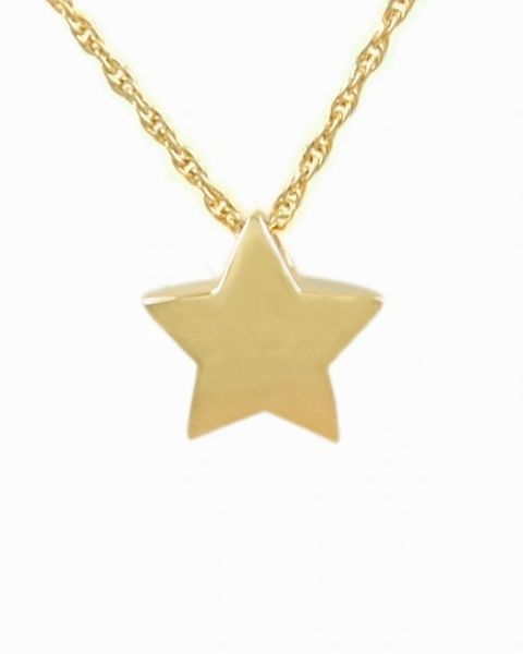 Gold Plated Star Cremation Jewelry-Jewelry-Cremation Keepsakes-Afterlife Essentials