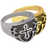 Men's Cross Ring - Black Cremation Jewelry-Jewelry-New Memorials-Gold-Plated (14K Over Sterling Silver)-5-Afterlife Essentials