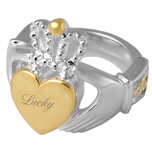 Claddagh Ring Pet Urn Cremation Jewelry-Jewelry-New Memorials-Afterlife Essentials