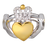 Claddagh Ring Urn Cremation Jewelry-Jewelry-New Memorials-Sterling Silver - Twotone-5-Afterlife Essentials