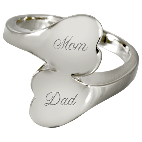 Double Chamber Heart Ring Urn Cremation Jewelry-Jewelry-New Memorials-Afterlife Essentials