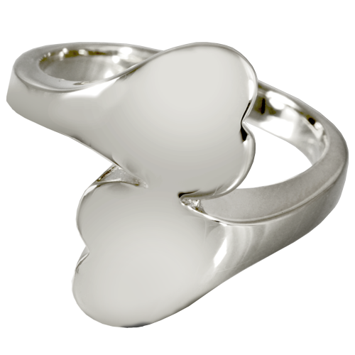 Double Chamber Heart Ring Urn Cremation Jewelry-Jewelry-New Memorials-Sterling Silver-5-Afterlife Essentials