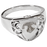 Shield Ring Noseprint Pet Print Cremation Jewelry-Jewelry-New Memorials-Sterling Silver-5-Afterlife Essentials