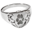 Shield Ring Pawprint Pet Print Cremation Jewelry-Jewelry-New Memorials-Sterling Silver-5-Afterlife Essentials