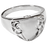 Pet Cremation Jewelry Engravable Shield Ring-Jewelry-New Memorials-Sterling Silver-5-Afterlife Essentials