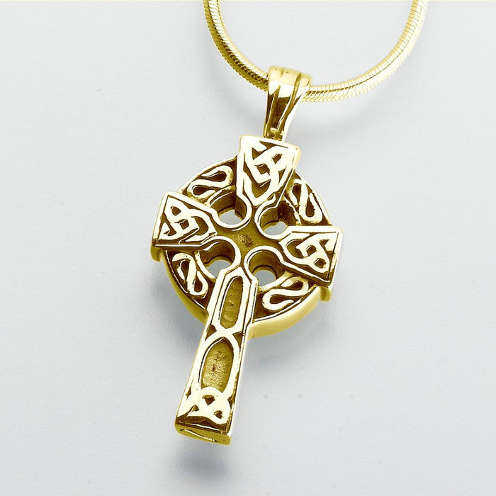 Celtic Cross Pendant Cremation Jewelry-Jewelry-Madelyn Co-Afterlife Essentials