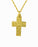 Gold Plated Etched Cross Cremation Jewelry-Jewelry-Cremation Keepsakes-Afterlife Essentials