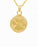 Gold Plated Round Pendant with Paw Cremation Jewelry-Jewelry-Cremation Keepsakes-Afterlife Essentials