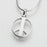 Peace Sign Cremation Jewelry-Jewelry-Madelyn Co-Sterling Silver-Afterlife Essentials