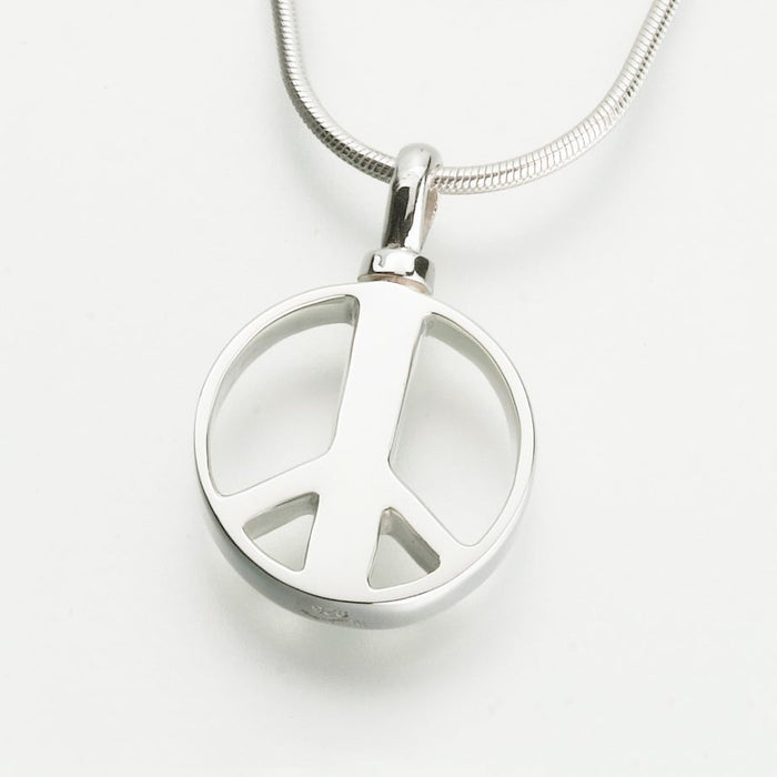 Peace Sign Cremation Jewelry-Jewelry-Madelyn Co-Afterlife Essentials