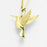 Hummingbird Pendant Cremation Jewelry-Jewelry-Madelyn Co-14K Yellow Gold-Free 24" Black Satin Cord-Afterlife Essentials