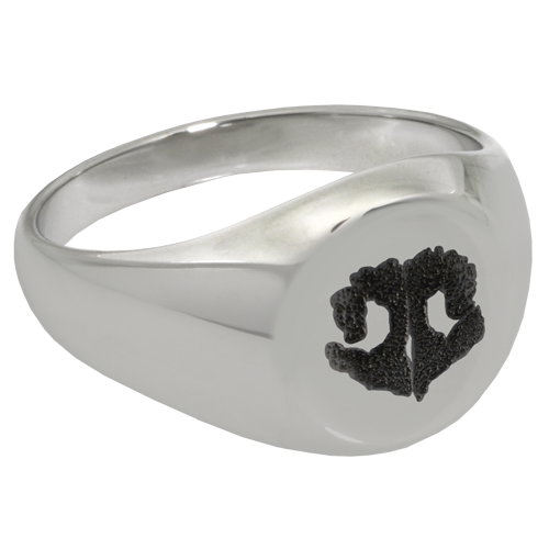 Elegant Round Ring Noseprint Pet Memorial Jewelry-Jewelry-New Memorials-Stainless Steel-No Compartment-6-Afterlife Essentials