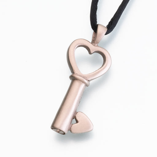 Key to My Heart Pendant-Jewelry-Madelyn Co-Bronze Satin Finish-Afterlife Essentials