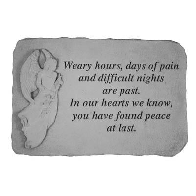 Weary hours… Memorial Gift-Memorial Stone-Kay Berry-Afterlife Essentials