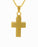 Gold Plated Cross Cremation Jewelry-Jewelry-Cremation Keepsakes-Afterlife Essentials