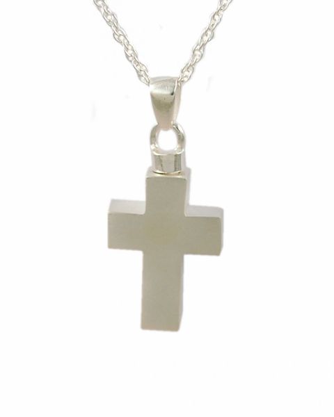 Sterling Silver Cross Cremation Jewelry-Jewelry-Cremation Keepsakes-Afterlife Essentials