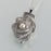 Rose w/Pearl Pendant Cremation Jewelry-Jewelry-Madelyn Co-classic pewter finish-Free 24" Black Satin Cord-Afterlife Essentials