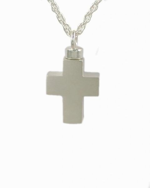 Sterling Silver Small Cross Cremation Jewelry-Jewelry-Cremation Keepsakes-Afterlife Essentials