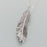 Sterling Silver Feather Pendant Cremation Jewelry-Jewelry-Madelyn Co-Afterlife Essentials