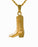 Gold Plated Cowboy Boot Cremation Jewelry-Jewelry-Cremation Keepsakes-Afterlife Essentials