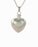 Sterling Silver Half Etched Heart Cremation Jewelry-Jewelry-Cremation Keepsakes-Afterlife Essentials