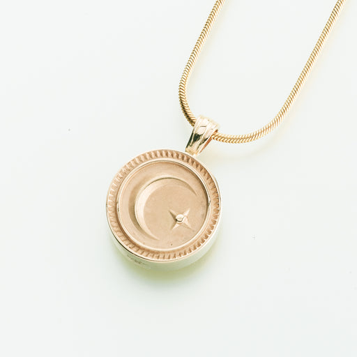 Sun, Moon, Star Pendant Cremation Jewelry-Jewelry-Madelyn Co-Afterlife Essentials