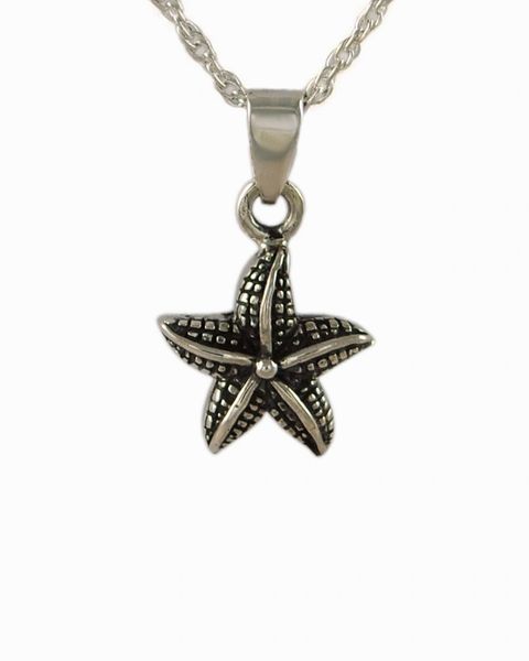 Sterling Silver Star Fish Cremation Jewelry-Jewelry-Cremation Keepsakes-Afterlife Essentials