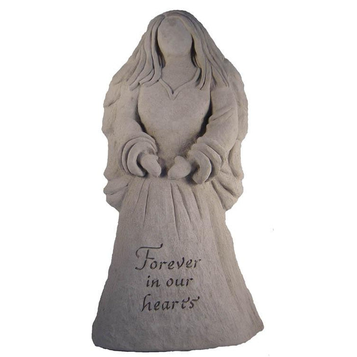 Angel Statue, Forever in our hearts Memorial Gift-Memorial Stone-Kay Berry-Afterlife Essentials