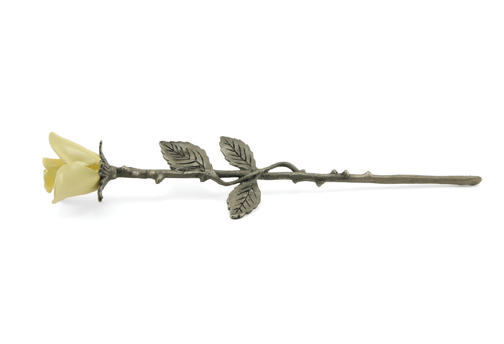 Brass Rose Keepsake with velvet box Cremation Urn-Cremation Urns-Terrybear-Yellow-Afterlife Essentials