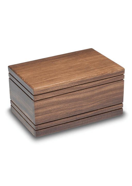 Rosewood Urn with simple modern design-Cremation Urns-Bogati-Afterlife Essentials