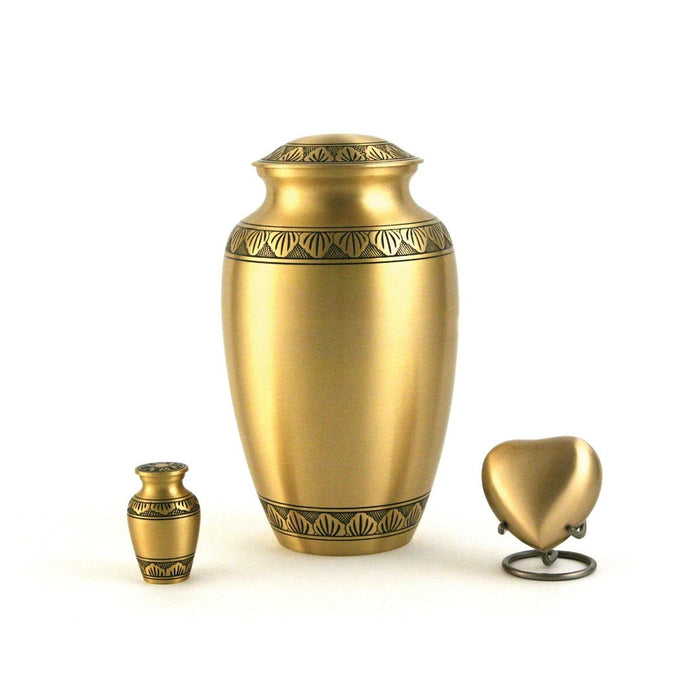Athena Classic Bronze Individual Keepsake with velvet bag Cremation Urn-Cremation Urns-Terrybear-Afterlife Essentials