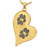 B&B Teardrop Heart 2 Pawprints Pendant Cremation Jewelry-Jewelry-New Memorials-14K Solid Yellow Gold (allow 4-5 weeks)-Chamber (for ashes)-Afterlife Essentials