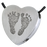 Heart Two Footprints Pendant Cremation Jewelry-Jewelry-New Memorials-Stainless Steel-Chamber (for ashes)-Afterlife Essentials