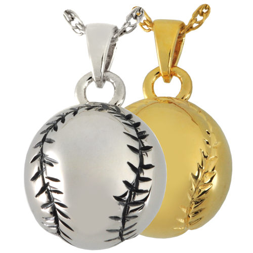 Baseball Pendant Cremation Jewelry-Jewelry-New Memorials-Afterlife Essentials