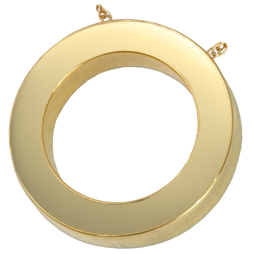 Slide Flat Circle Pendant Cremation Jewelry-Jewelry-New Memorials-Afterlife Essentials