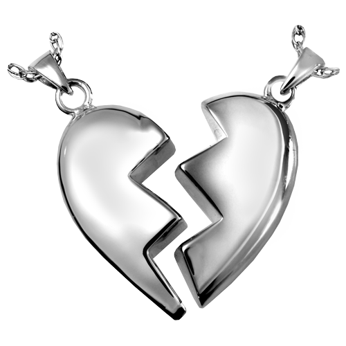 Separate Double Chamber Heart Pendant Cremation Jewelry-Jewelry-New Memorials-Afterlife Essentials