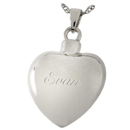 Etched Heart Cremation Jewelry-Jewelry-New Memorials-Afterlife Essentials