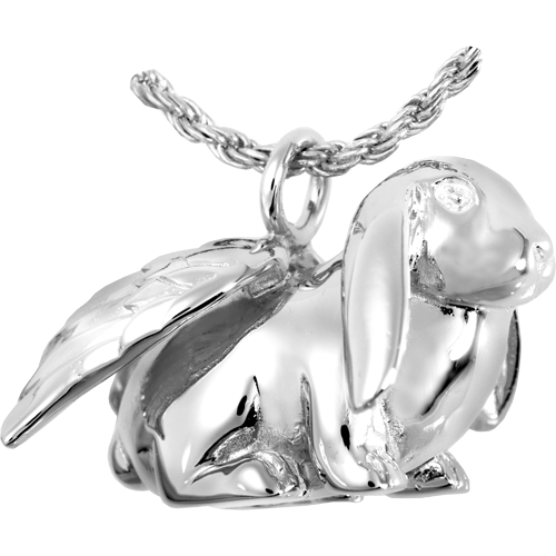 Bunny Lop Pendant Cremation Jewelry-Jewelry-New Memorials-Sterling Silver-Afterlife Essentials