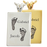 Rectangle Jewelry- Twin Footprints with Names-Jewelry-New Memorials-Afterlife Essentials