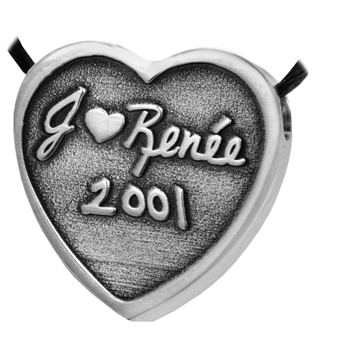 3D Handwriting Heart Memento Jewelry Cremation Jewelry-Jewelry-New Memorials-Afterlife Essentials