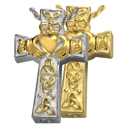 Irish claddagh sales cremation jewelry