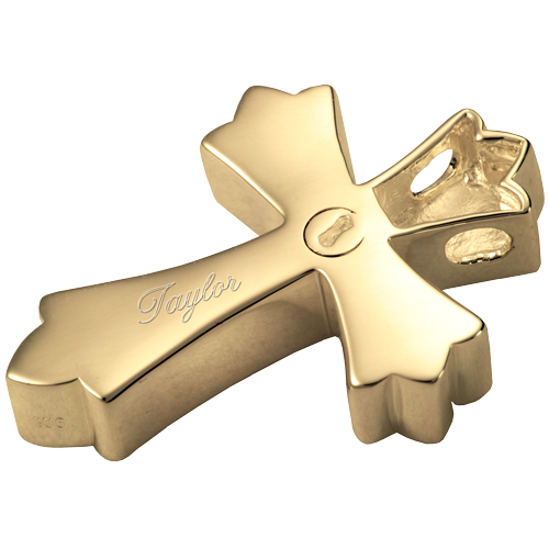 Ornate Cross Cremation Necklace - Cremation Jewelry-Jewelry-New Memorials-Afterlife Essentials